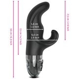 Mystim Hop Hop Bob E-Stim - električni vibrator na punjenje (crni) | shoptok.hr