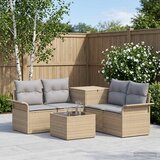 Set sofe 6 kom. 4-Broj sjedala Bež i svijetlo siva | shoptok.hr