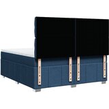  Krevet s oprugama i madracem plavi 200 x 200 cm od tkanine | shoptok.hr