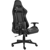 vidaXL Vrtljiv gaming stol siv PVC Cene