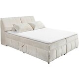 MID.YOU POSTELJA Z VZMETNICO 180 cm x 200 cm , tekstil, leseni material bež | Shoptok.si