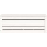  Kutija za pohranu bijela 89 x 36 5 x 33 cm od masivne borovine | shoptok.hr