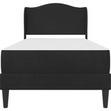  Krevetna konstrukcija s uzglavljem Crna 90 x 200 cm Baršun | shoptok.hr
