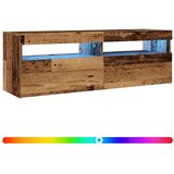 TV ormarić LED boja drva 120x35x40 cm konstruirano drvo | Eponuda.com