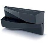  Saksija kaskadna zidna 78x19x35cm u setu antracit - S433 Cene