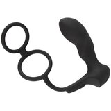 Black Velvets Double Ring & Plug with Vibration Cene