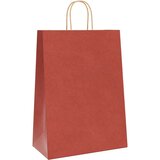  Papirnate vrećice 250 kom s ručkama crvene 32x17x44 cm | shoptok.hr
