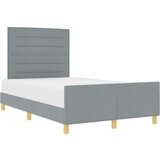 vidaXL Krevetna konstrukcija Svjetlosiva Konstruirano drvo 120 x 190 cm | shoptok.hr