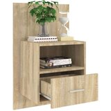  Stenske nočne omarice 2 kosa sonoma hrast, (20809087) | Shoptok.si