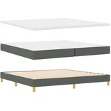 Krevet s opruga kutije Tamno siva 200 x 200 cm tkanina | shoptok.hr