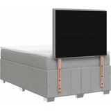  LED okvir za krevet s madracem Svjetlosiva 120 x 200 cm Tkanina | shoptok.hr