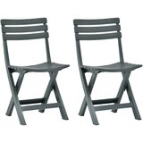 Maison Chic Zložljiv Vrtni Stoli - Stol za vrt 2 kosa plastika zelene barve JS2638, (21876243) | Shoptok.si
