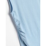 Sinsay Pamučna bluza bez rukava s ukrasnim naborima | shoptok.hr