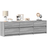 vidaXL TV omarica z LED siva sonoma 180x34x50 cm inženirski les | Shoptok.si