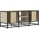 TV ormarić boja hrasta 100x35x41 cm konstruirano drvo i metal | shoptok.hr