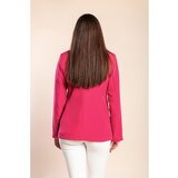 Fenzy Daljši Blazer S Klasičnim Ovratnikom, Fuksija | Shoptok.si
