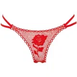 Panty Rose - tange skrivene u ružičastom koncu - crvena (SL)