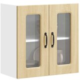 Maison Chic Kuhinjska stenska omarica - Kuhinjska omarica s steklenimi vrati Kalmar sonoma iu656, (22063913) | Shoptok.si