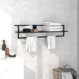 vidaXL stalak za ručnike crni 95 x 25 x 22 cm željezni Cijene