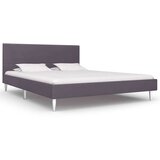  Posteljni okvir brez vzmetnice siva tkanina 135x190 cm, (21829346) Cene