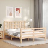 vidaXL Okvir za krevet s uzglavljem 140x200 cm od masivnog drva Cijene