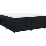  Krevet s oprugama i madracem crni 200x200 cm baršunasti | shoptok.hr