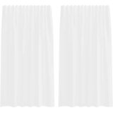 vidaXL Voile zavese z zankami 2 kosa Bela 140x175 cm | Shoptok.si