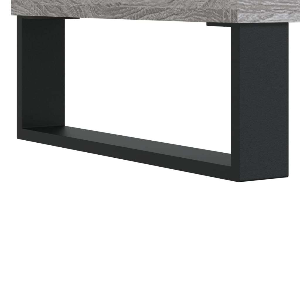 vidaXL Komoda siva sonoma 34,5x34x90 cm inženirski les | Shoptok.si