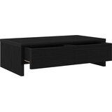  Stalak za monitor s ladicama Crni hrast 50x27x15 cm Konstruirano drvo | shoptok.hr