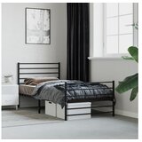 vidaXL okvir kreveta uzglavlje i podnožje crni 90 x 200 cm | shoptok.hr