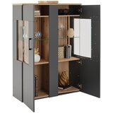 Modern Living Visoka Komoda Amare, Antracit, Barva Hrasta | Shoptok.si