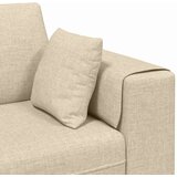  Tkaninska sofa s jastukom 3 pcs Krema 208 cm tkanina | shoptok.hr