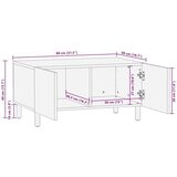  Klubska miza Rjava 80 x 50 x 40 cm Masiven les manga, (5000107355) | Shoptok.si