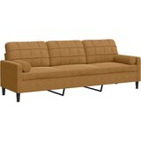  Trosjed s ukrasnim jastucima smeđi 210 cm baršunasti | shoptok.hr