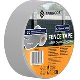  Svijetlo siva traka za ogradu 4,75 cmx 50 m 450 g/m2 20 kopča | shoptok.hr