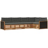  Set vanjskih sofa 5 pcs Prirodna i antracit 323 x 164,5 x 73 cm | shoptok.hr