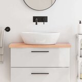  Kupaonska radna ploča svjetlosmeđa 80x40x4 cm tretirano drvo | shoptok.hr