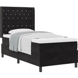 vidaXL boxspring postelja z vzmetnico črna 90x190 cm žamet, (22050298) Cene