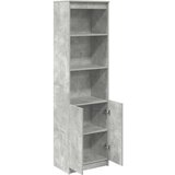 vidaXL Visoka omara betonsko siva 50x35x180 cm inženirski les | Shoptok.si