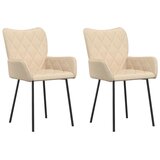 Maison Chic Jedilni stoli - Vzorci stoli 2 kosa krem blago A291, (22031768) | Shoptok.si