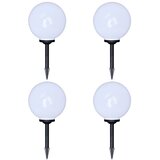 The Living Store Zunanje svetilke za osvetlitev poti 4 kosi LED 30 cm s konico - Vrtna Svetilka, (21471395) Cene