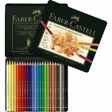 Faber-Castell Drvene bojice Polychromos set - 24 kom - metalna kutija | ePonuda.com