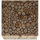  Stolić za kavu od prave tikovine 50 x 50 x 35 cm | shoptok.hr