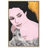  Slika - Sensual and Love (1 Part) Vertical 60x90 U prirodnom drvenom okviru | shoptok.hr