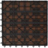  Pločice za decking 22 pcs Smeđa 30 x 30 cm Drvoplastična smjesa | shoptok.hr