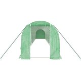  Rastlinjak z jeklenim ogrodjem zelen 28 m² 14x2x2 m | Shoptok.si
