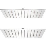 vidaXL Glava za tuš od nehrđajućeg čelika 2 kom 20 x 30 cm | shoptok.hr
