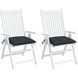  Jastuci za stolice 2 kom crni 40 x 40 x 7 cm od tkanine Oxford | shoptok.hr