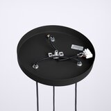 Sollux Črna kovinska viseča svetilka s steklenim senčilom ø 25 cm Orbital – | Shoptok.si