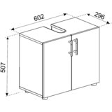 MID.YOU OMARICA ZA POD UMIVALNIK 60,2/50,7/29,6 cm | Shoptok.si